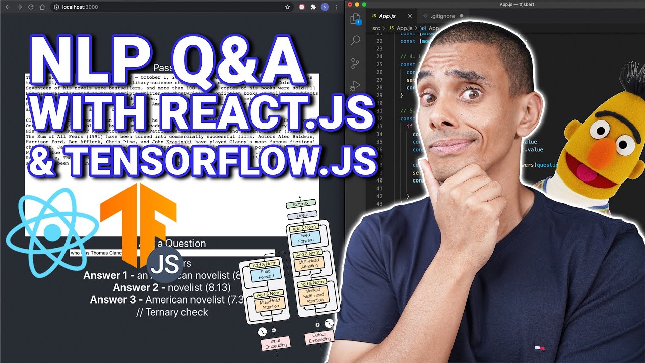 NLP Powered Q&A with React.Js and Tensorflow.Js BERT