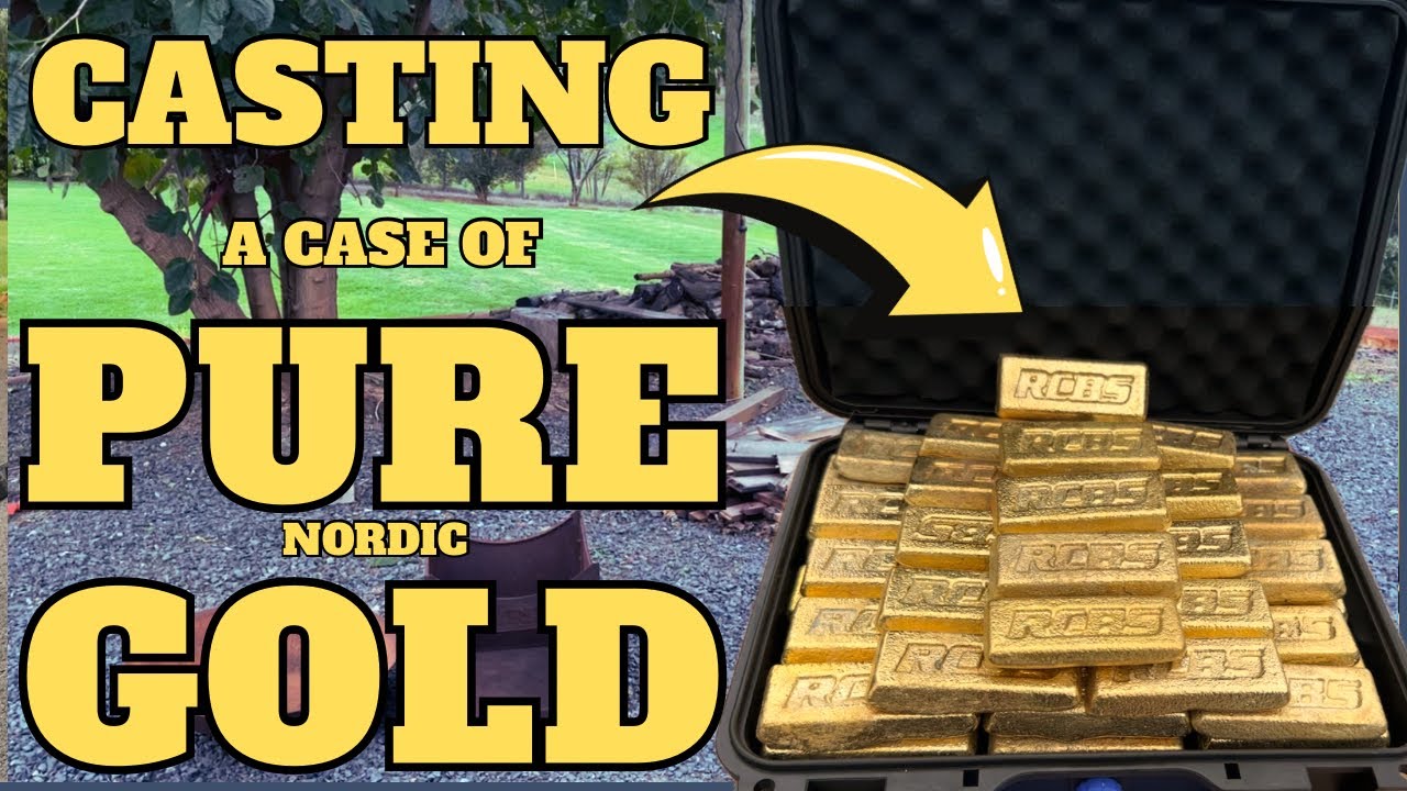 Золото Северного полушария из лома -Литье корпуса целиком-Плавка металла ASMR -Из мусора в сокровище