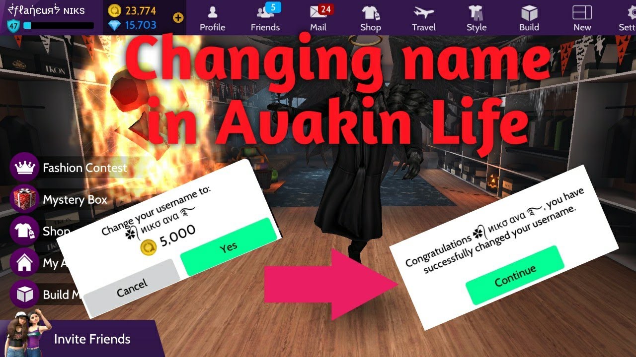 Changing name -Avakin Life
