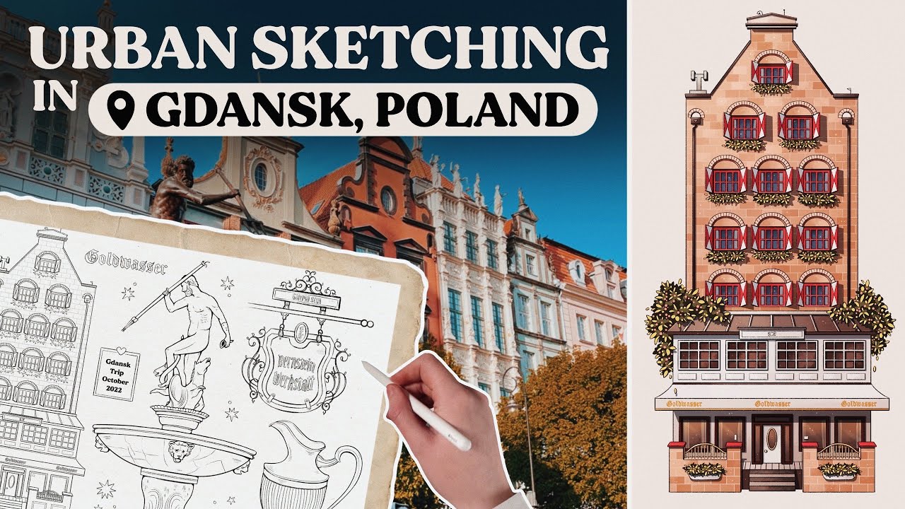 Sketch and Explore Gdansk with Me | Art & Travel Vlog