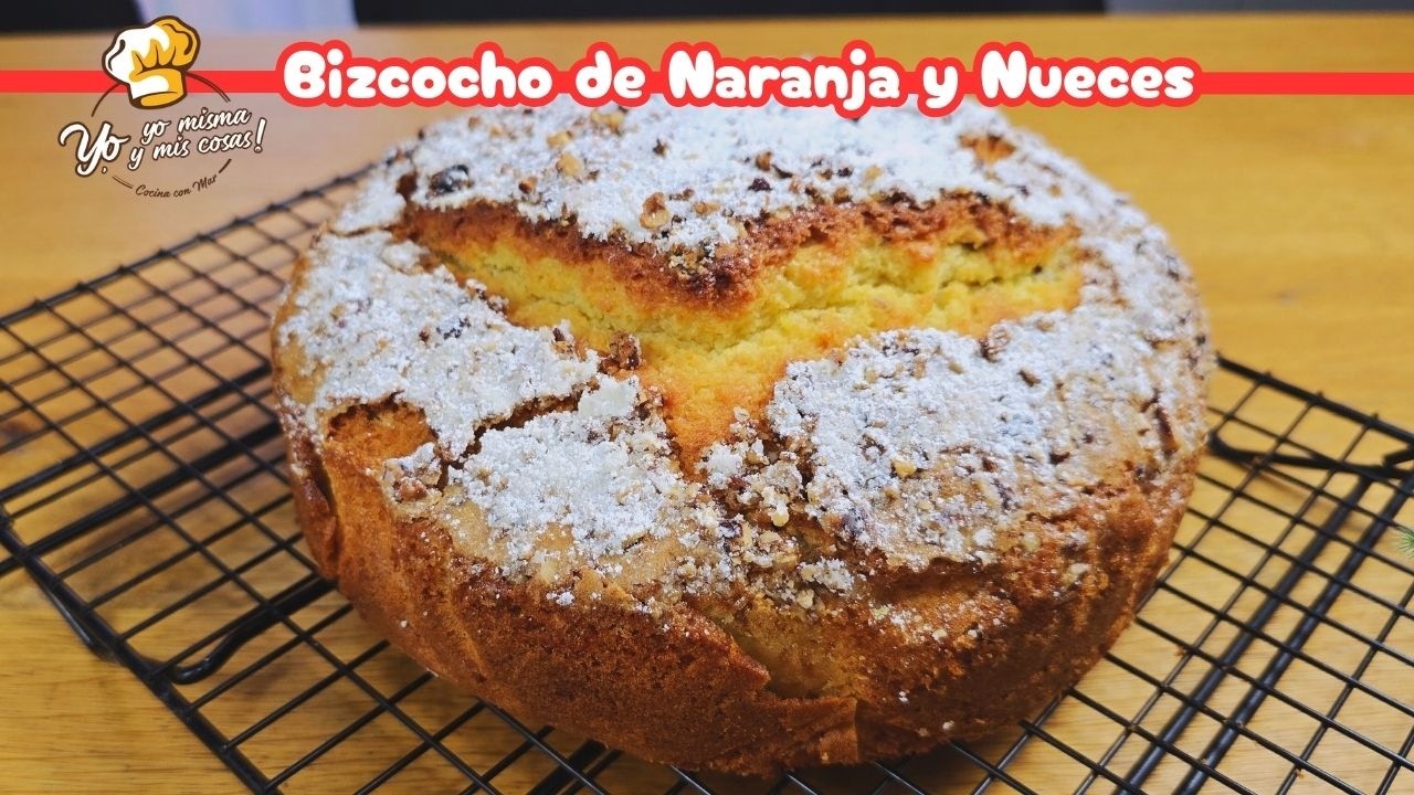 Sin Palabras me deja este BIZCOCHO de NARANJA y NUECES... ¿Te atreves a probar? Perfecto... o no...