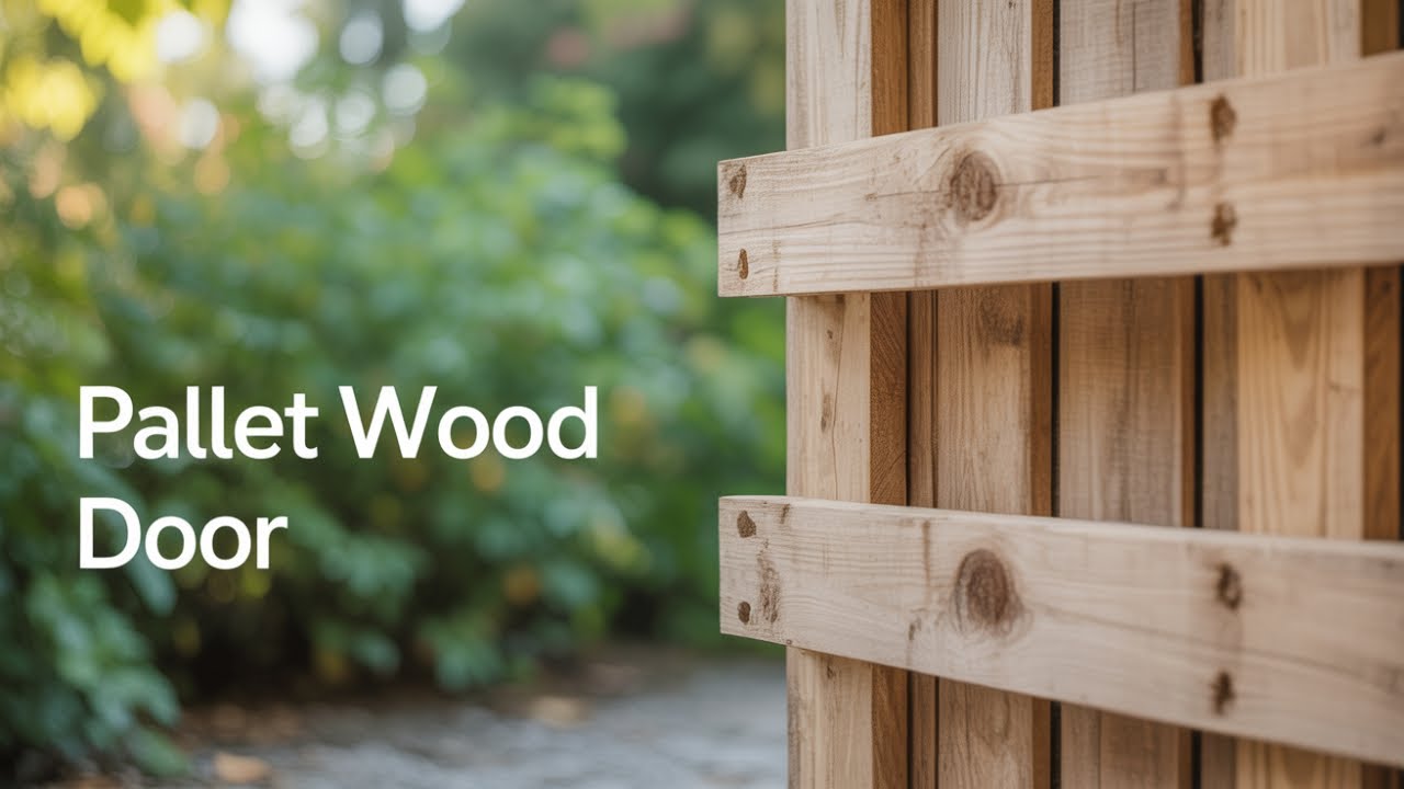 The SECRET to Making a Stunning Wooden Garden Door from Pallet Wood