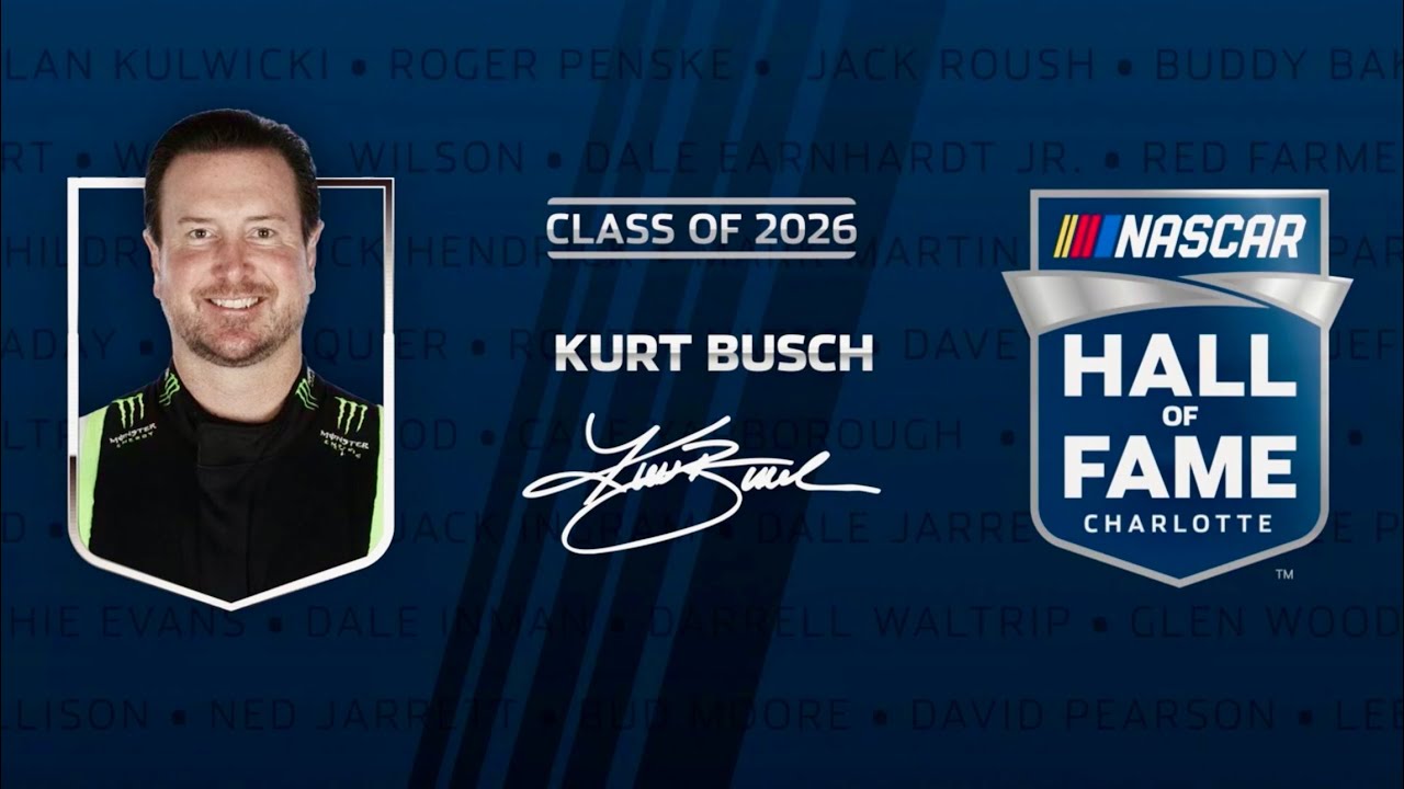 Kurt Busch NASCAR Hall of Fame Class of 2026 Induction Ceremony Q&A with Kyle Petty 