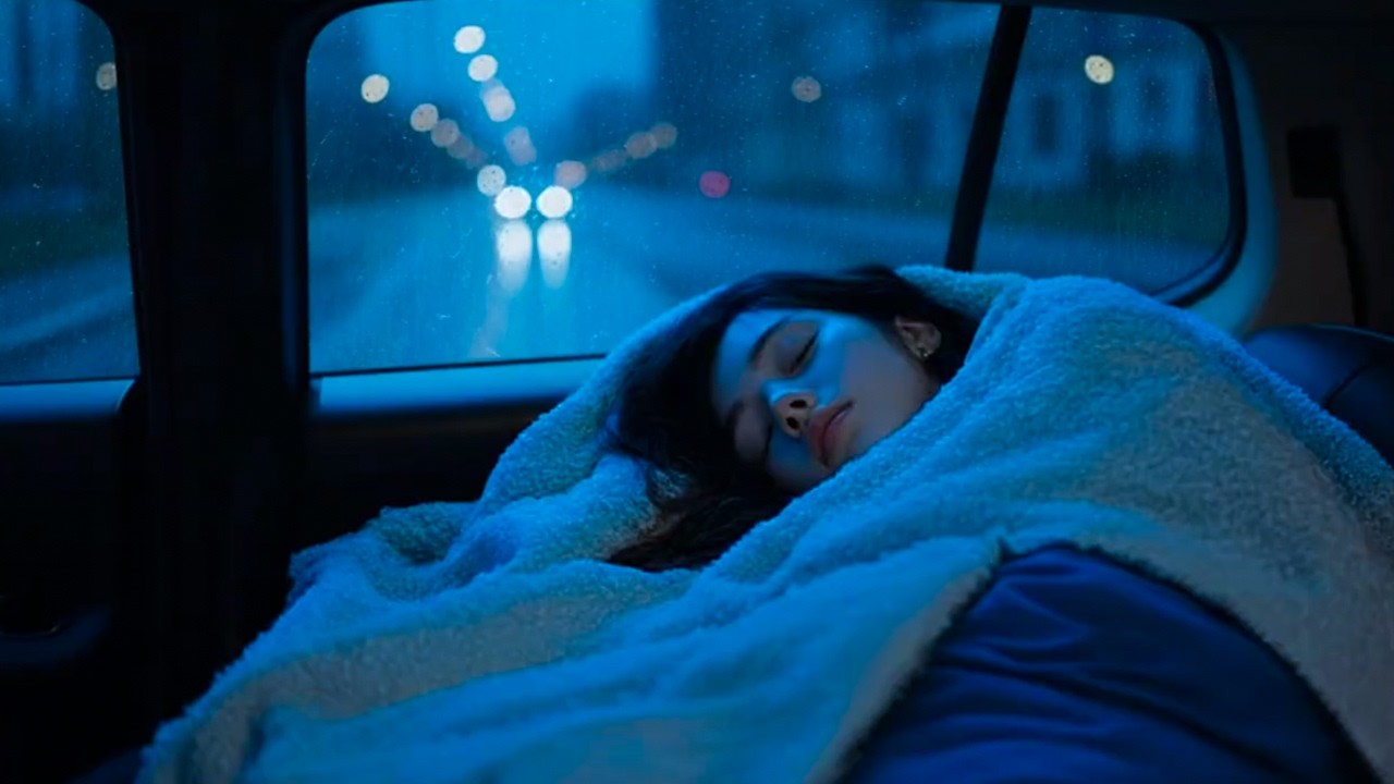 Fall Asleep Fast with Torrential Rain & Deep Thunder Drumming on a Rickety Car Roof