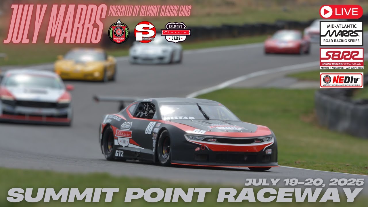 '25 July SCCA MARRS @ Summit Point - Saturday Coverage LIVE