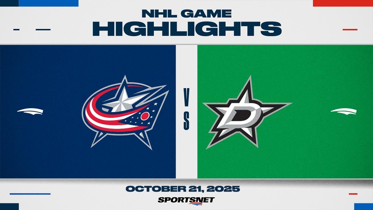 NHL Highlights | Blue Jackets vs. Dallas Stars - October 21, 2025