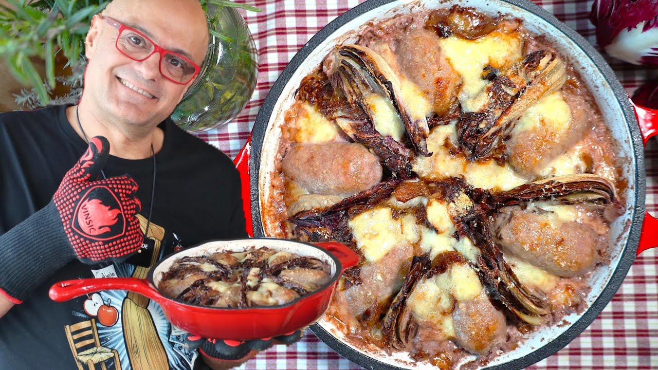 RADICCHIO e SALSICCIA (O ANCHE SENZA) Ricetta di Radicchio al forno