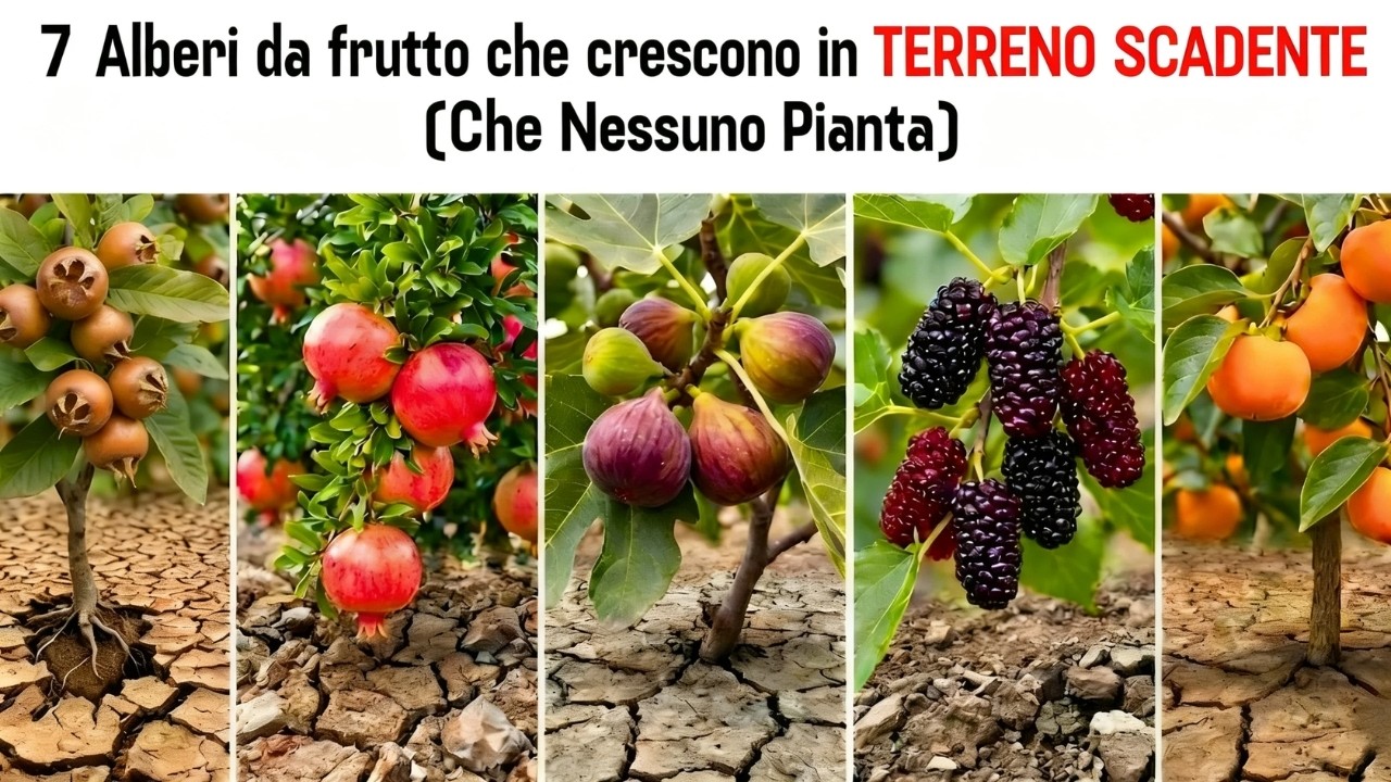 7 Alberi da Frutto che Crescono in Terreno Povero (Che Nessuno Pianta)