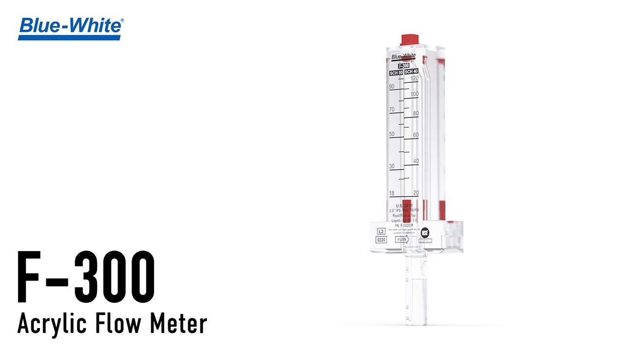 The F-300 Acrylic Flow Meter