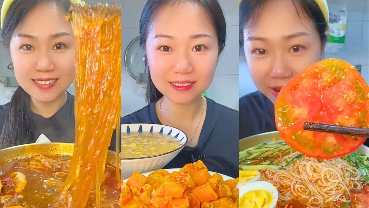 Satisfying Chinese Food ASMR – Unique Snacks & Noodles #92