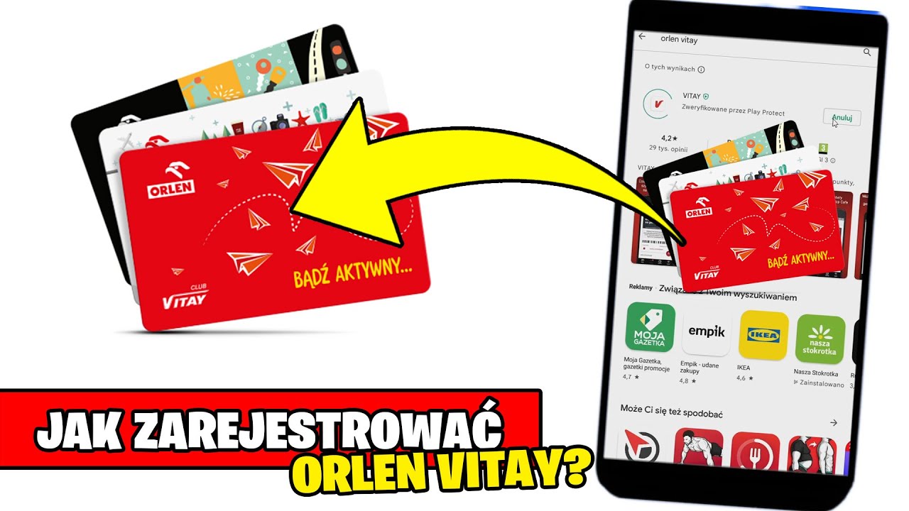 Jak zarejestrować kartę ORLEN VITAY - Aplikacja do tankowania Aktualizacja. Aplikacja na telefon