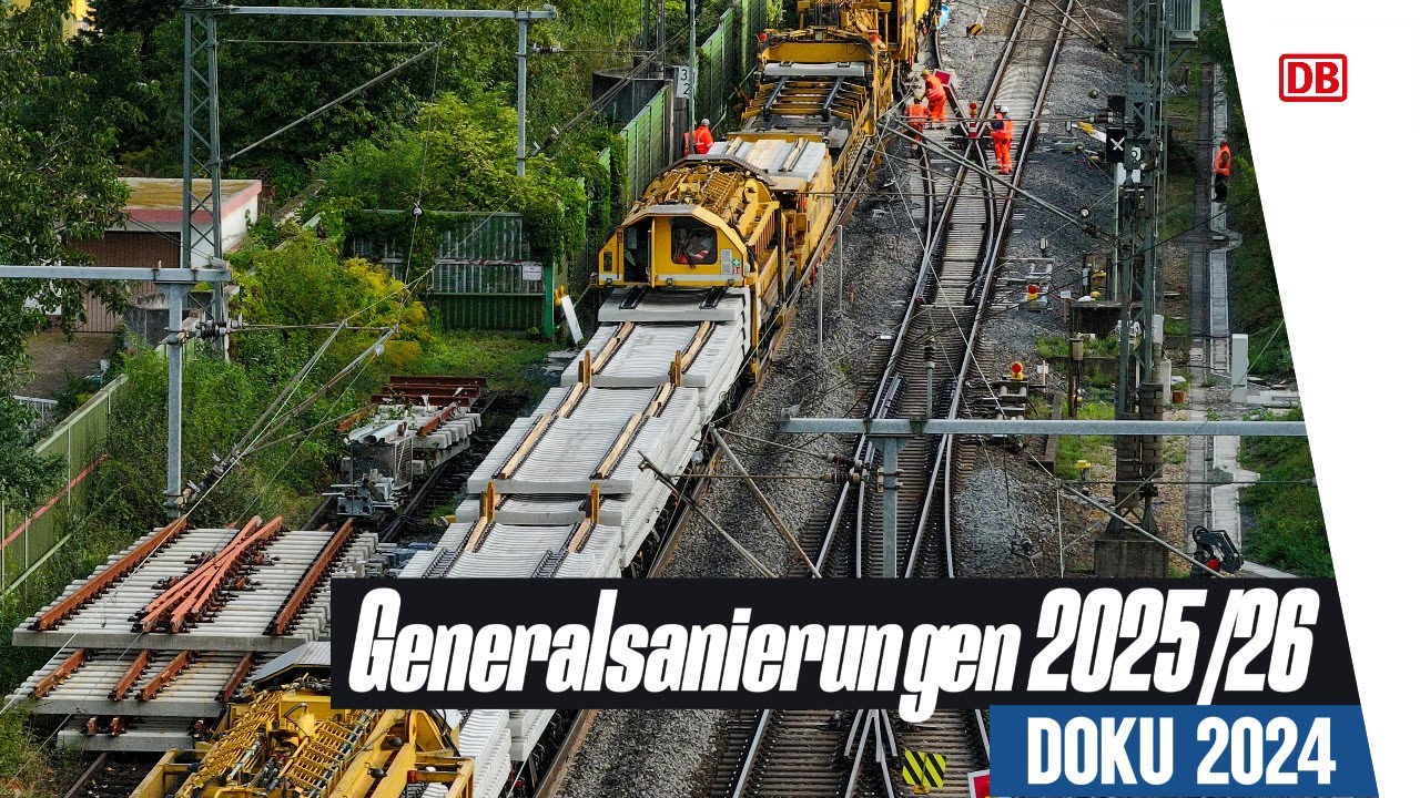 Das sind die Bauvorhaben der DB im Jahr 2025/2026