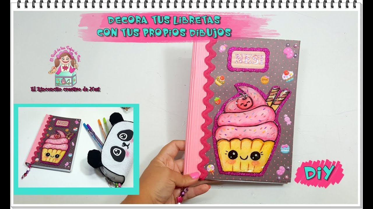 DIY- TUTORIAL DECORA TUS LIBRETAS ESTILO KAWAII
