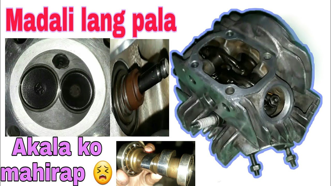 Paano mag-assemble ng Cylinder head parts ng SYM 100 cc  / Honda wave 100 cc