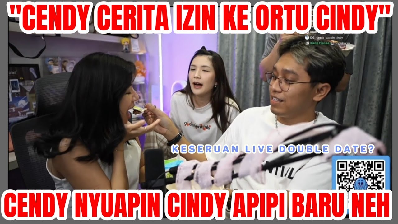 KESERUAN LIVE DOUBLE DATE #cendy #christychriselle  #livestream 
