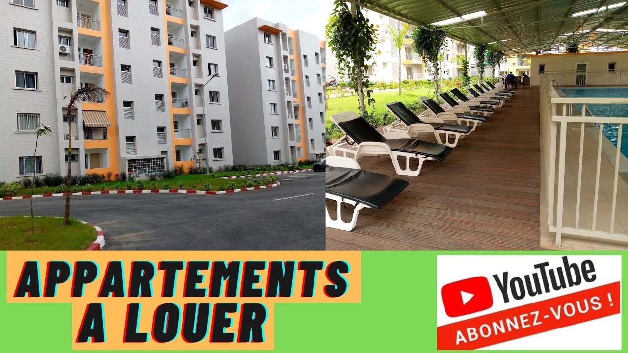 LOCATION APPARTEMENTS DE 3 ET  4 PIECES A ABIDJAN COCODY ANGRE 8-ème TRANCHE CITE EVE