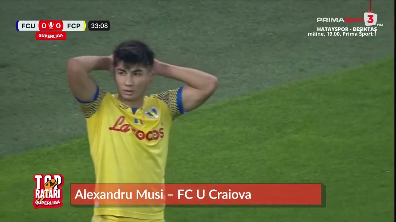 TOP 5 ratări din SuperLiga, în ultima etapă din 2023