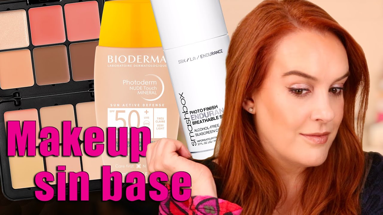 Maquillaje con protector solar con color.