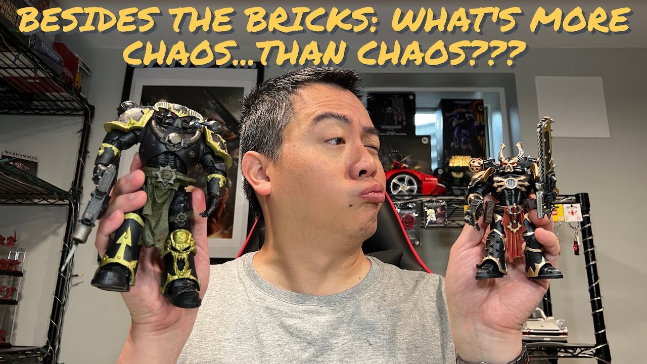 Comparison Between JoyToy vs McFarlane x Warhammer 40K Chaos Space Marine Action Figures