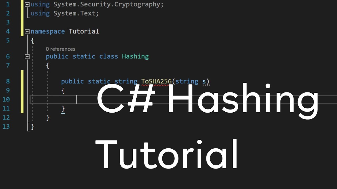 C# - String Hashing Tutorial (SHA256, MD5, ...)