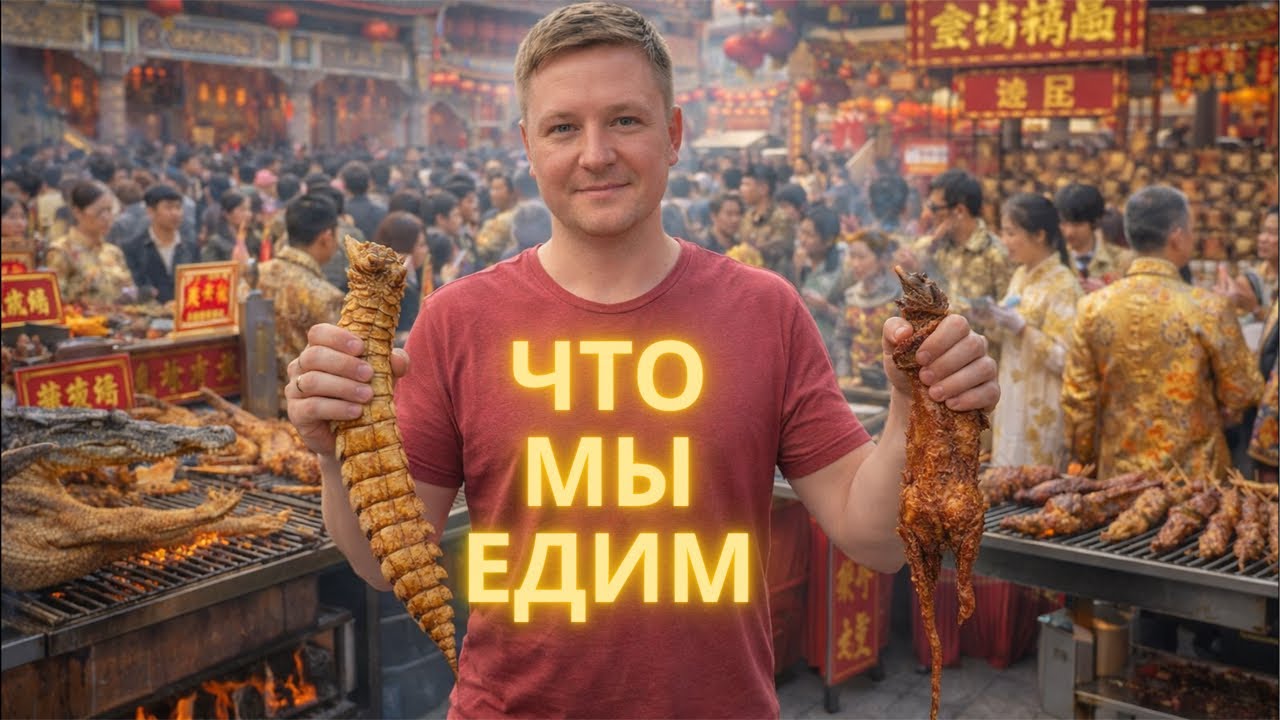 Ярмарка еды в Китае 🇨🇳 Что реально едят китайцы на Новый год