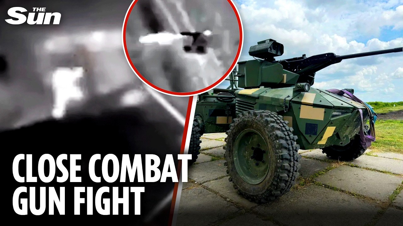 Robot vs soldier: Ukraine's unmanned gun tank fights one-on-one against Russian soldier