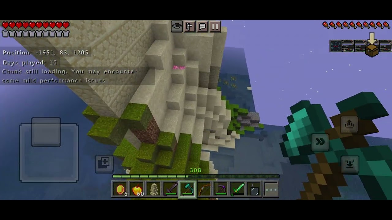 Surviving in the mysterious world The end and meeting herobrine 