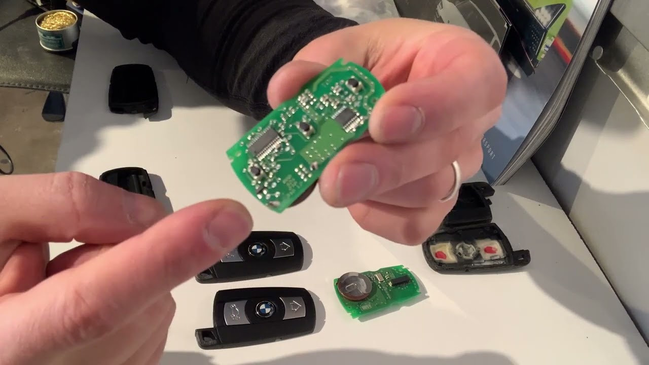 BMW e90 e92 Key Fob Battery Replacement and Re-solder