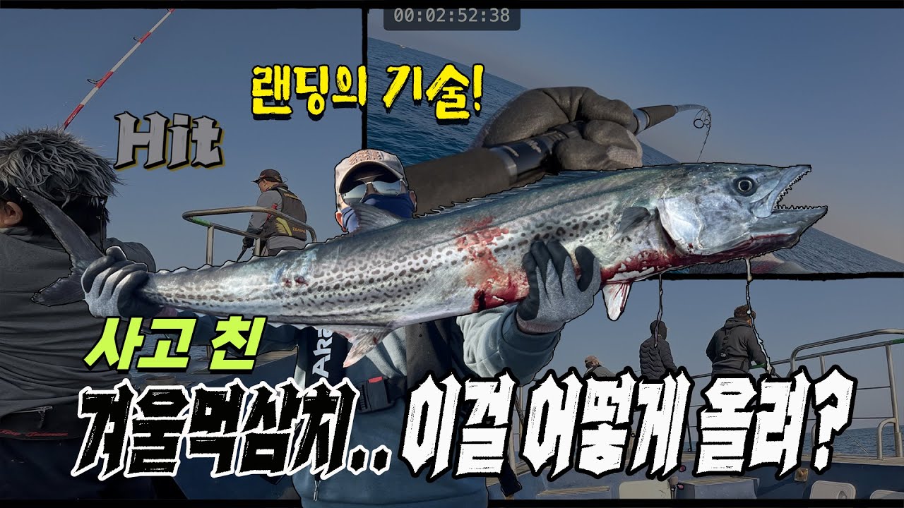 사고친 겨울먹삼치… 이걸 어떻게 올려? 랜딩의 기술! [길샘낚시]