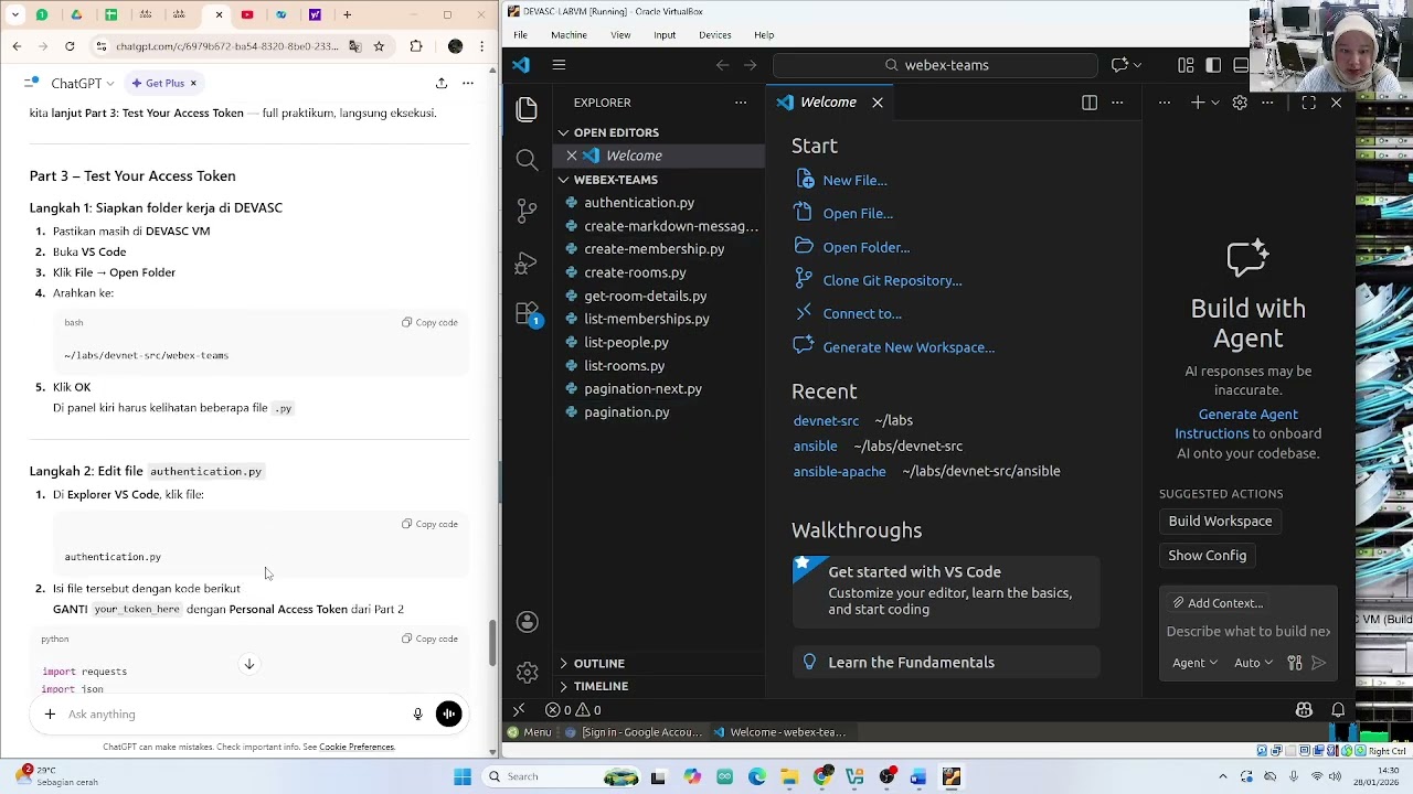 8 6 7 Lab   Construct a Python Script to Manage Webex Teams