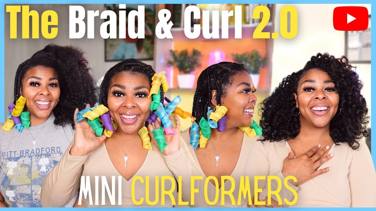 How to do a BRAID & CURL 2.0 | Using CURLFORMERS | Shocking Results!