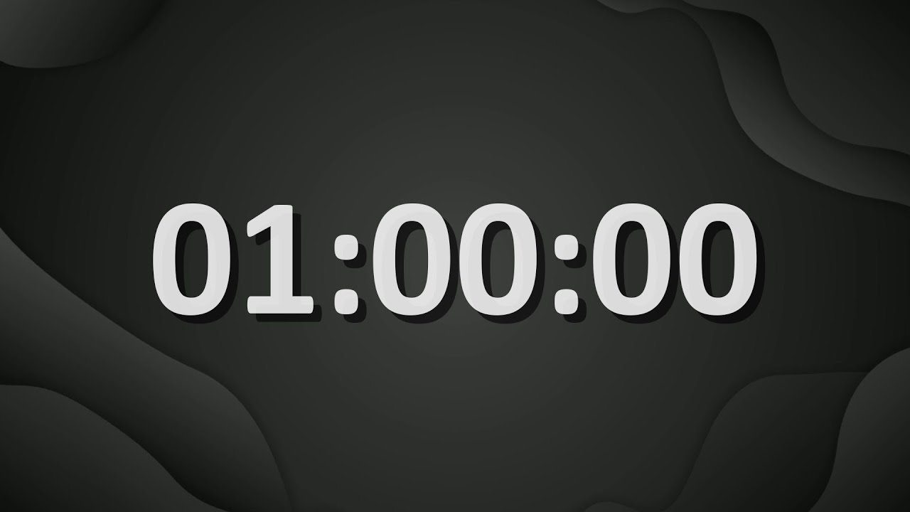1 Hour (60 Minutes) Countdown Timer