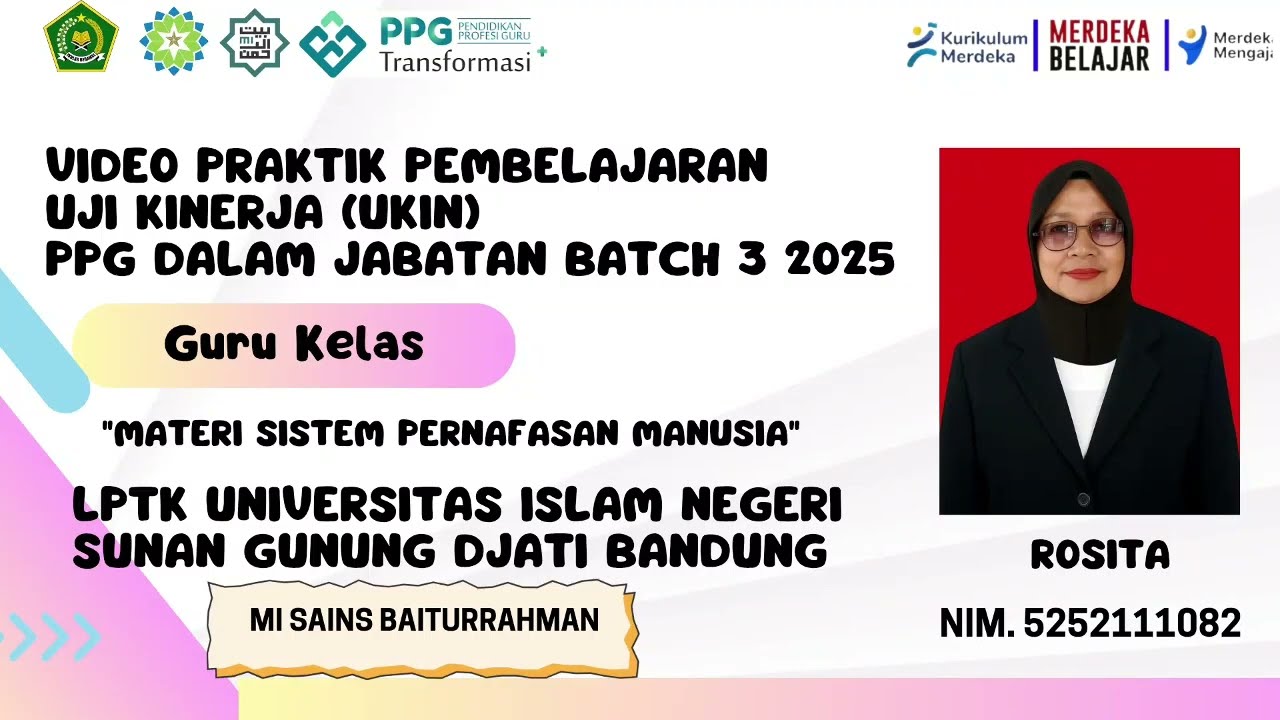 Video UKIN MATERI IPAS PERNAFASAN MANUSIA, PPG DALJAB BATCH 1 TAHUN 2025