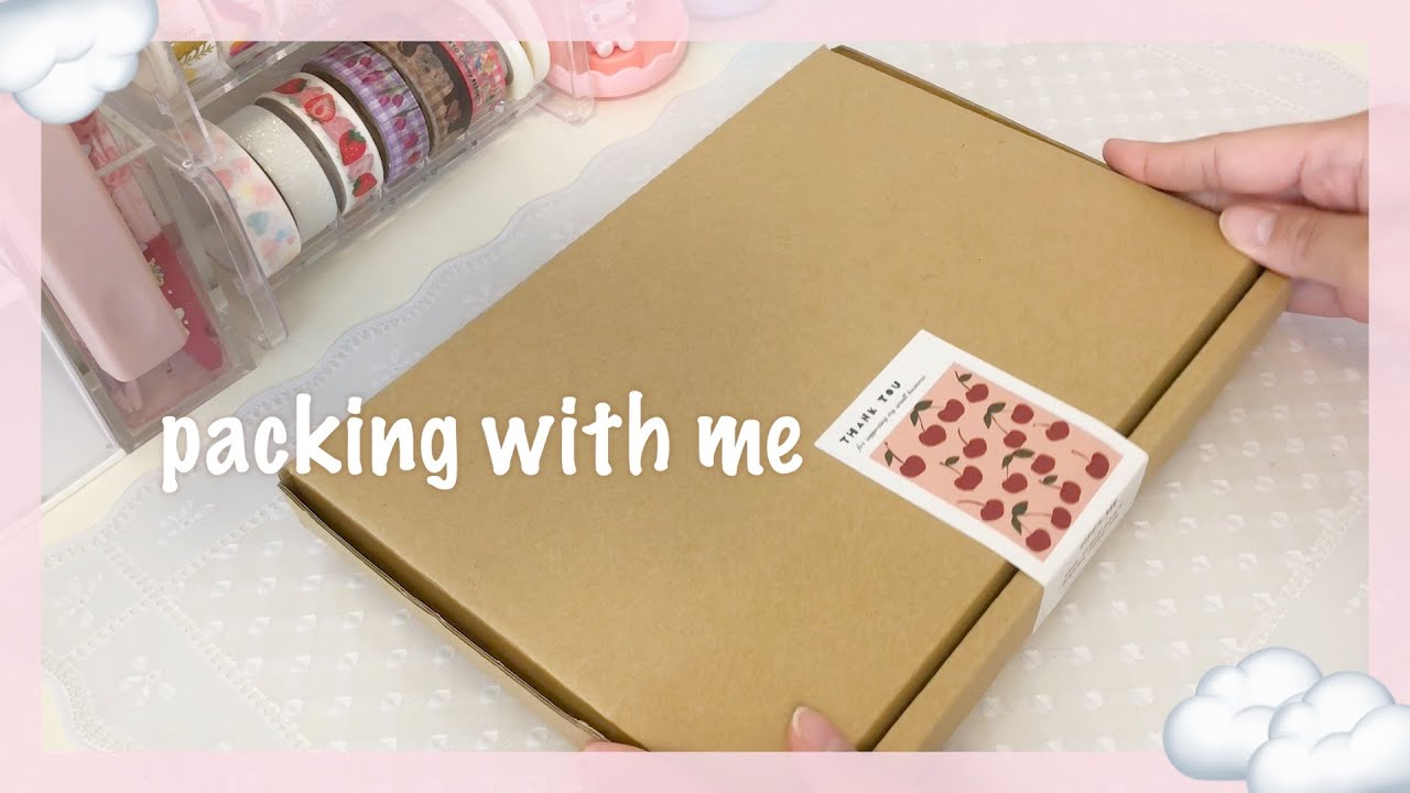 〈梱包動画〉ASMR｜注文頂いた商品📦を梱包する動画｜発送準備🍒