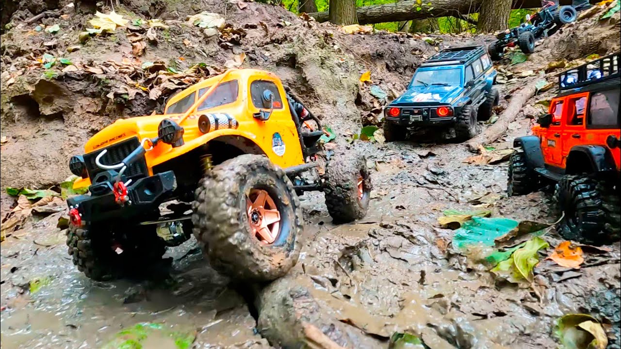 RC Trucks Take on the TOUGHEST Forest Trails and River Crossings
