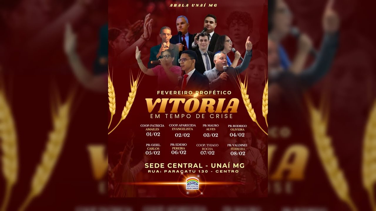 TRANSMISÃO AO VIVO DA IPDA UNAÍ MG - OFICIAL