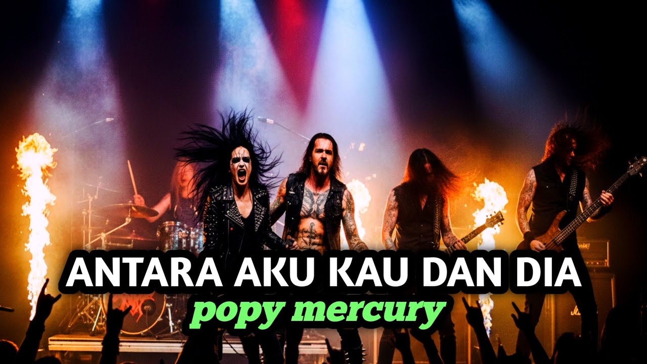 Paling Powerful !! Antara Aku,Kau Dan Dia-Popy Mercury (Metal Version) High Picth