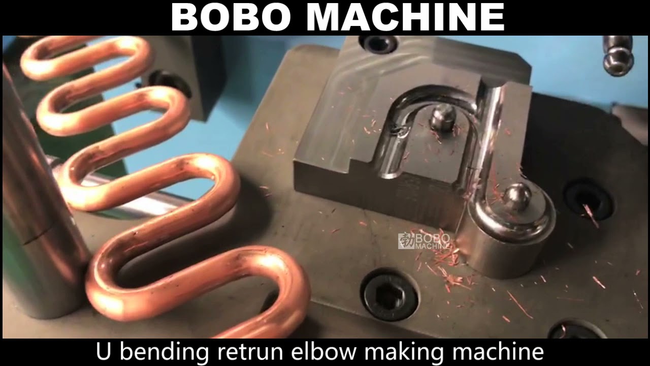 How to make S serpentine copper tube U bending retrun elbow use machines