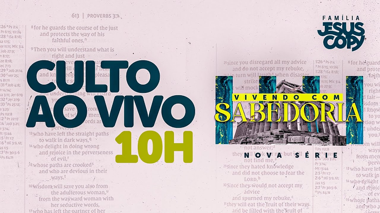 CULTO FAM&Iacute;LIA JESUSCOPY ON - MANH&Atilde; | 🛑 ao vivo 🛑 -  21/08/2022