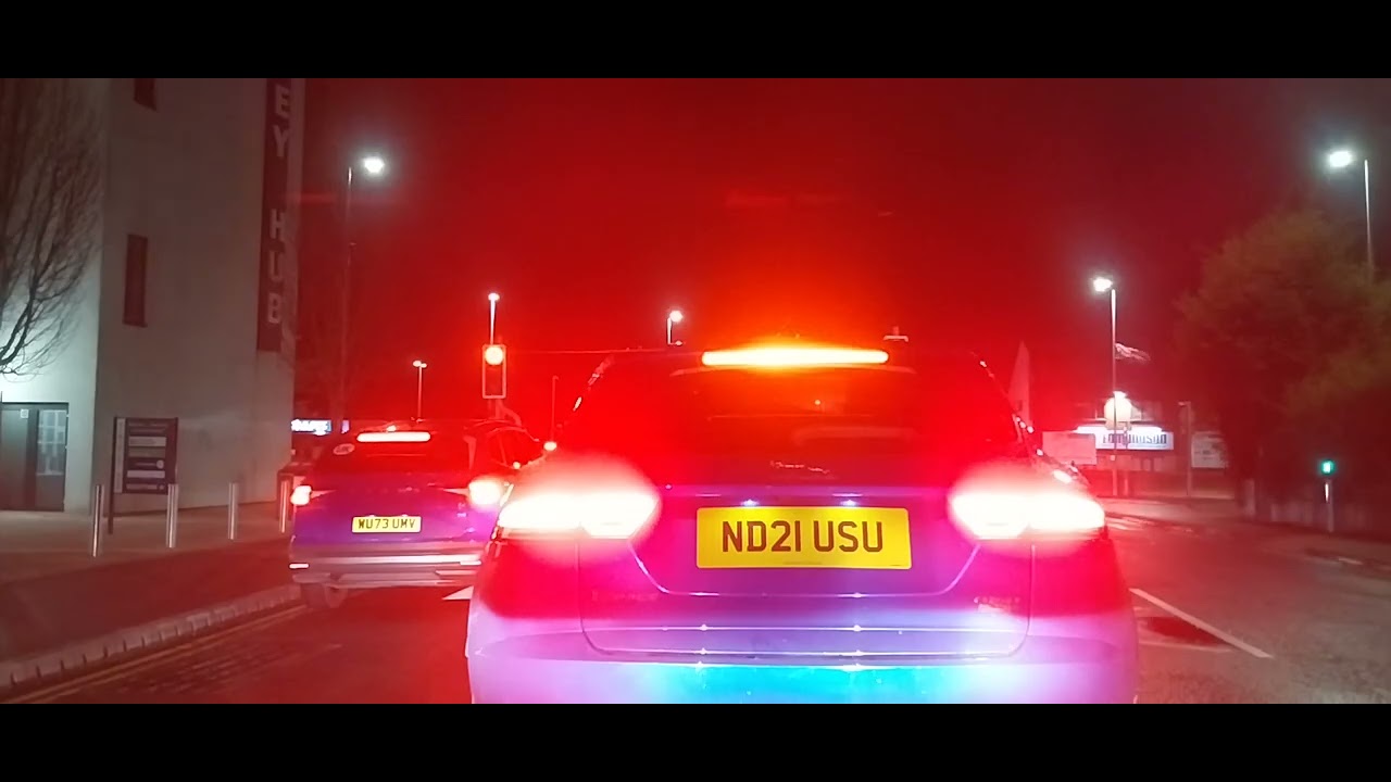 Dashcam hinckley to burbage Featherstone drive closed January 23rd 2026