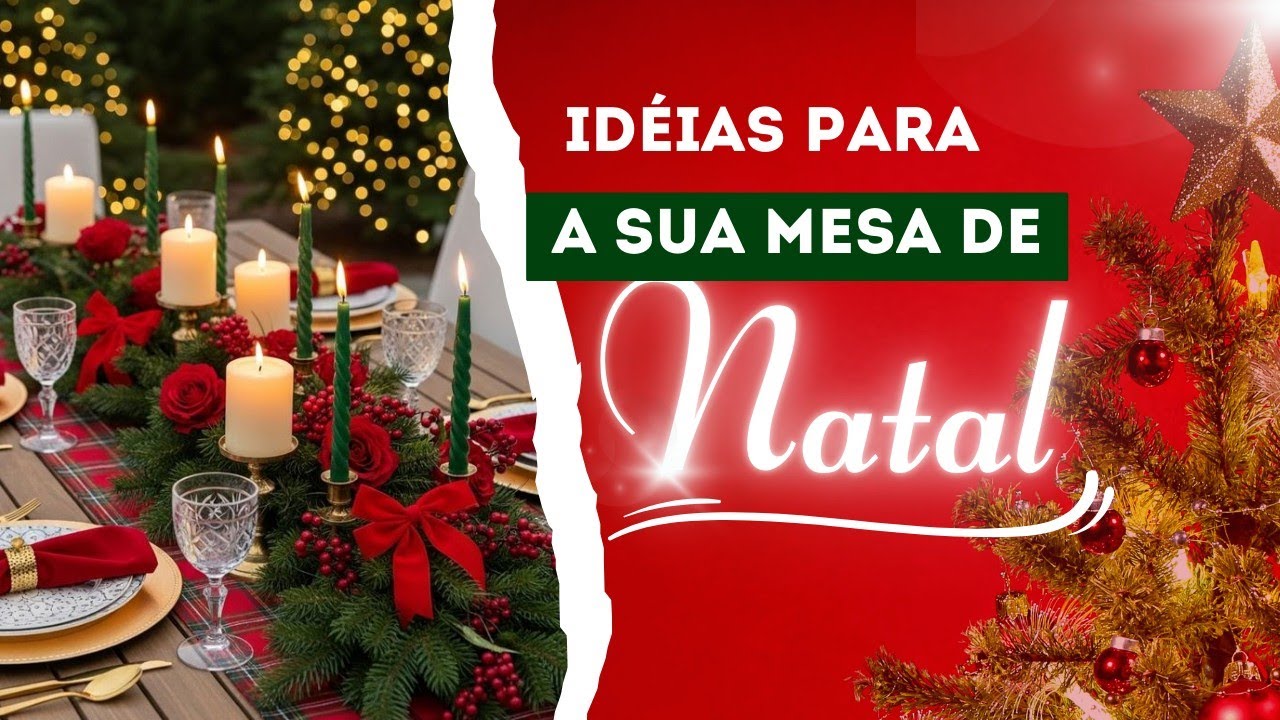 Idéias e Inspirações para a sua Mesa De Natal em Família 