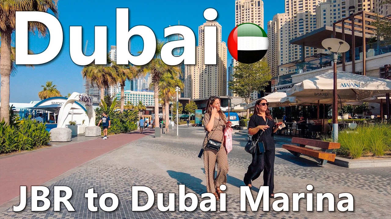 Dubai Ultra Luxury Summer Walk 2026: JBR to Marina Canal 4K UHD