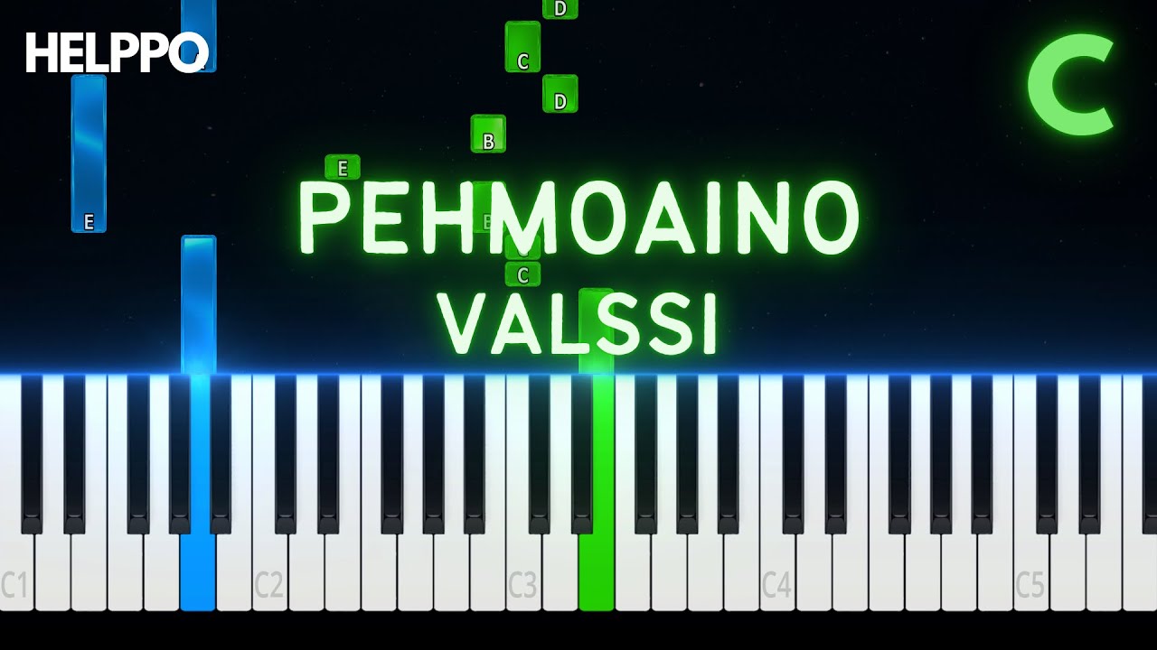 pehmoaino - valssi | Helppo Piano Tutorial (transponoitu sävellaji)