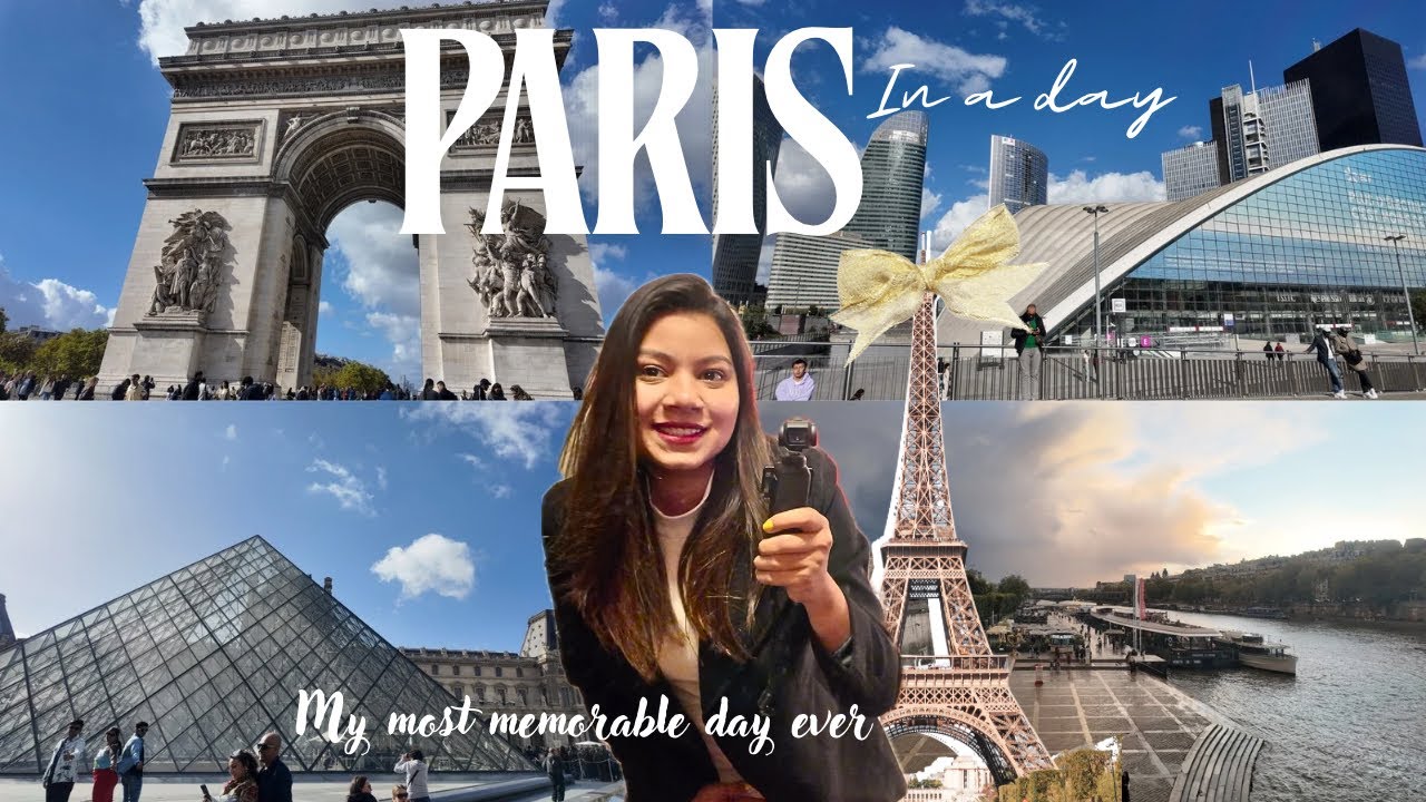 Most Memorable Day Ever in Paris🇫🇷 || Louvre,Arc de Triomph,La Défense,Champs-Élysées & Seine Cruise