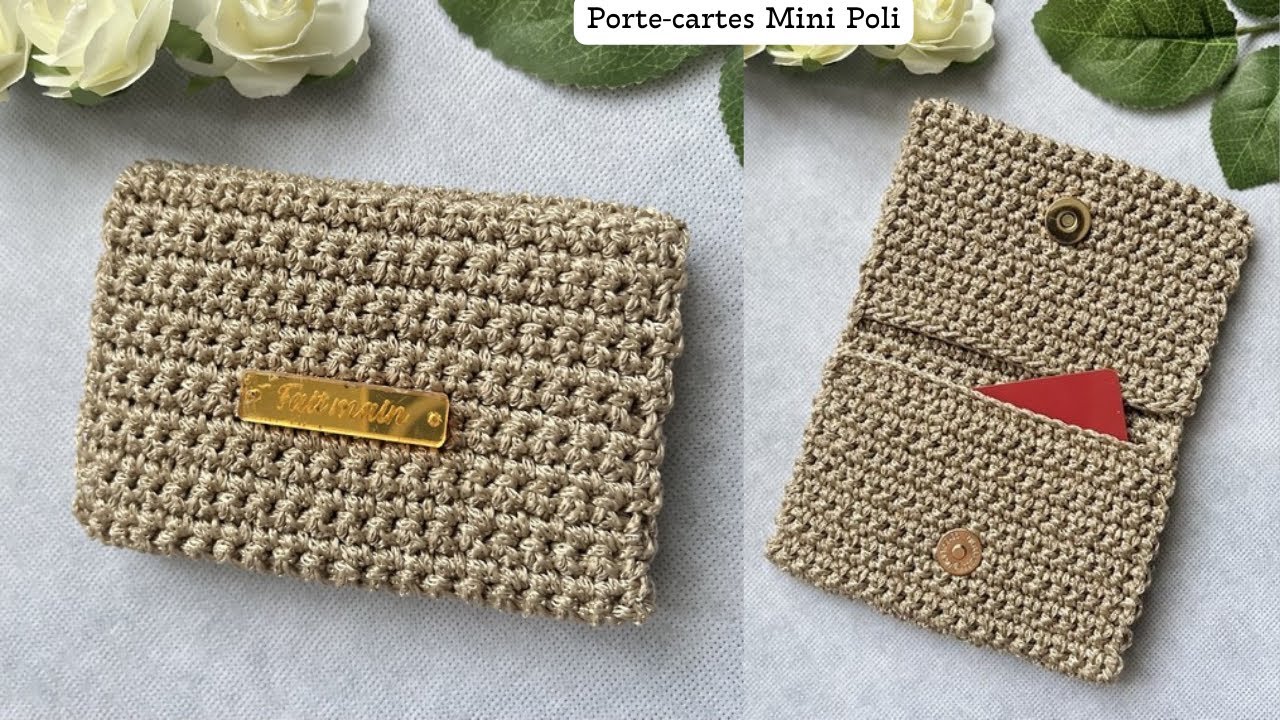 Comment crocheter un PORTE-CARTES | DIY rapide et facile pour les débutants |@CrochetricotdeMarie