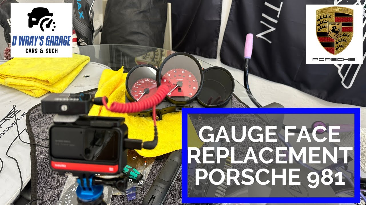 Porsche 981 Gauge Cluster Removal and Gauge Face Swap