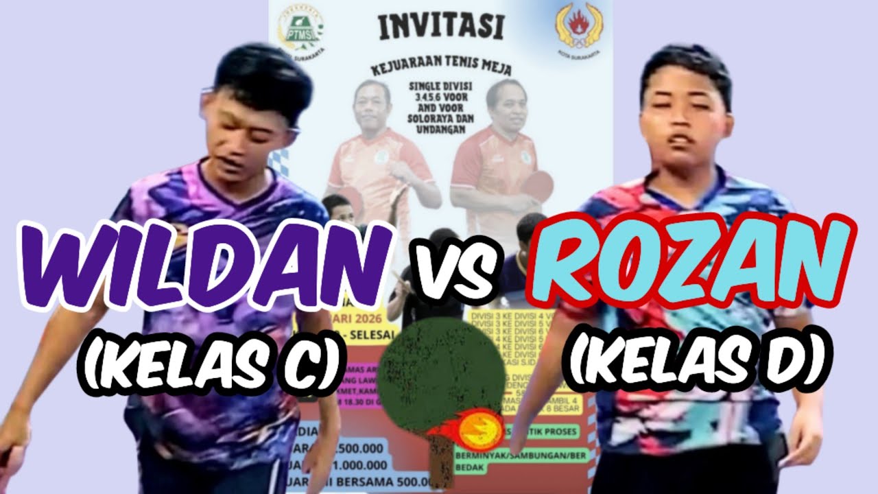 WILDAN (Galaxy) vs ROZAN (Nglorog) 🏓🏓 Babak Lanjutan Invitasi Tenis Meja Bolamas