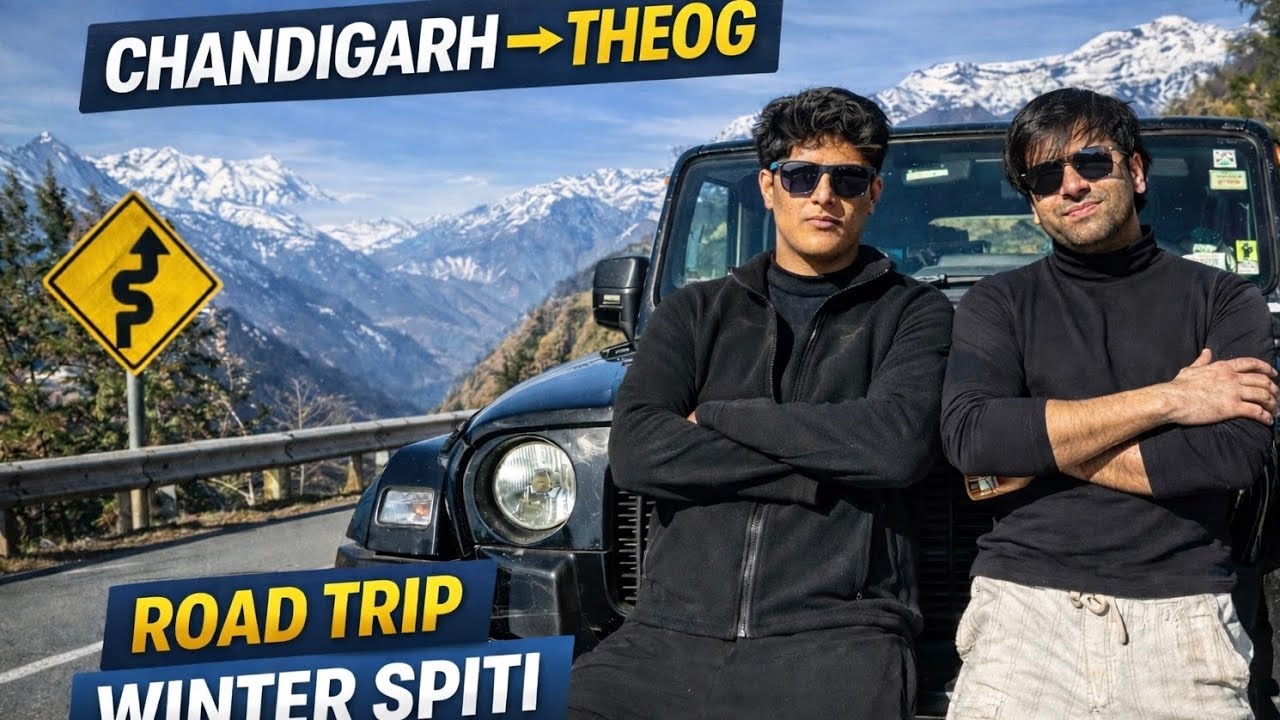 DAY 1 | Our Winter Spiti Journey Begins | Chandigarh to Theog