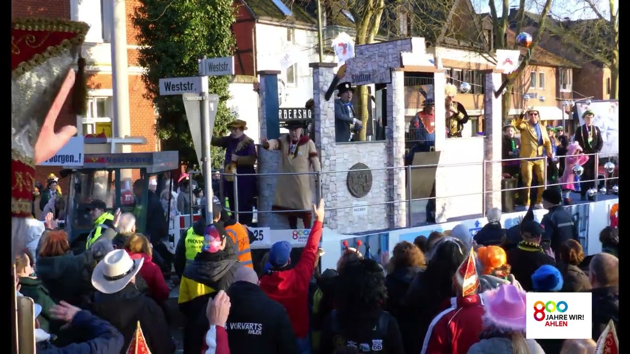 Rosenmontagsumzug Teil 5: Pütt Pott Ploug, Innosozial, Nord West Humor, Kükenarde