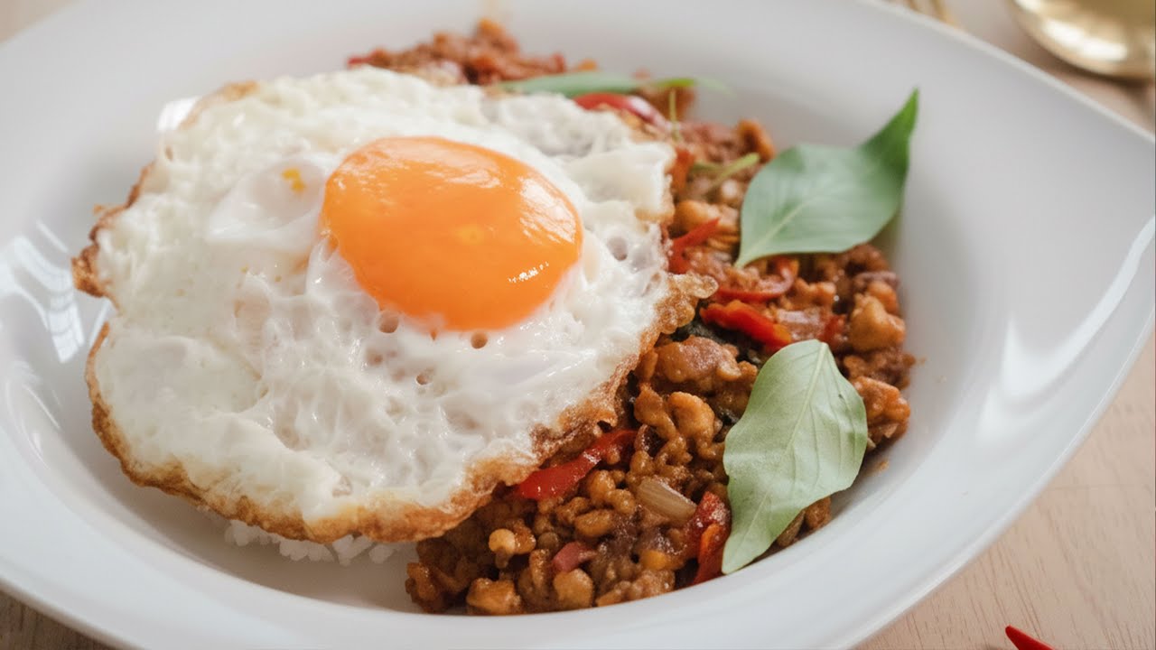 Famous Thai Street Food at Home: Vegan Pad Krapow (Thai Basil Tofu)